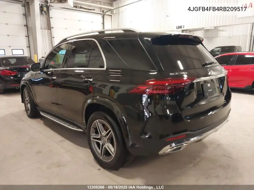 2024 Mercedes-Benz Gle 350 4Matic VIN: 4JGFB4FB4RB209517 Lot: 12305266