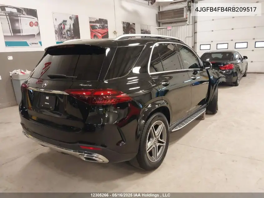 2024 Mercedes-Benz Gle 350 4Matic VIN: 4JGFB4FB4RB209517 Lot: 12305266