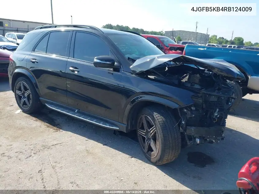 2024 Mercedes-Benz Gle 450 4Matic VIN: 4JGFB5KB4RB124009 Lot: 42249985