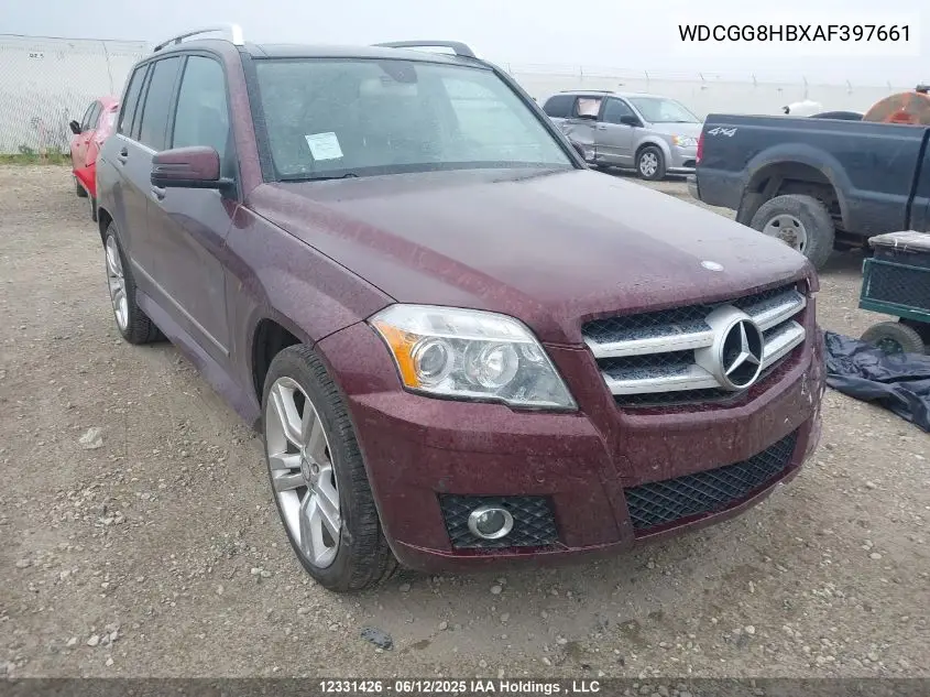 2010 Mercedes-Benz Glk 350 4Matic VIN: WDCGG8HBXAF397661 Lot: 12331426
