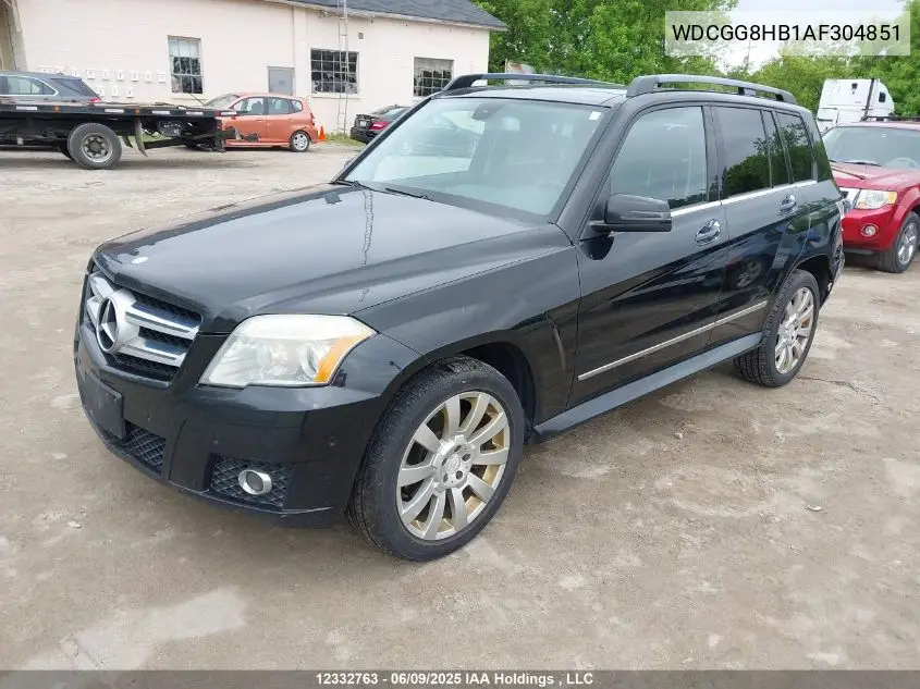 2010 Mercedes-Benz Glk 350 4Matic VIN: WDCGG8HB1AF304851 Lot: 12332763