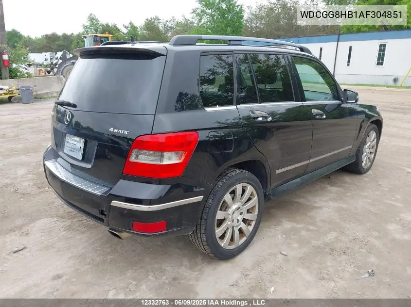 2010 Mercedes-Benz Glk 350 4Matic VIN: WDCGG8HB1AF304851 Lot: 12332763