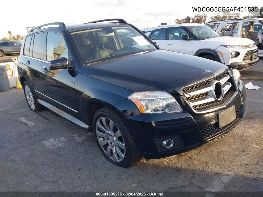 2010 Mercedes-Benz Glk 350 VIN: WDCGG5GB5AF401535 Lot: 41505275