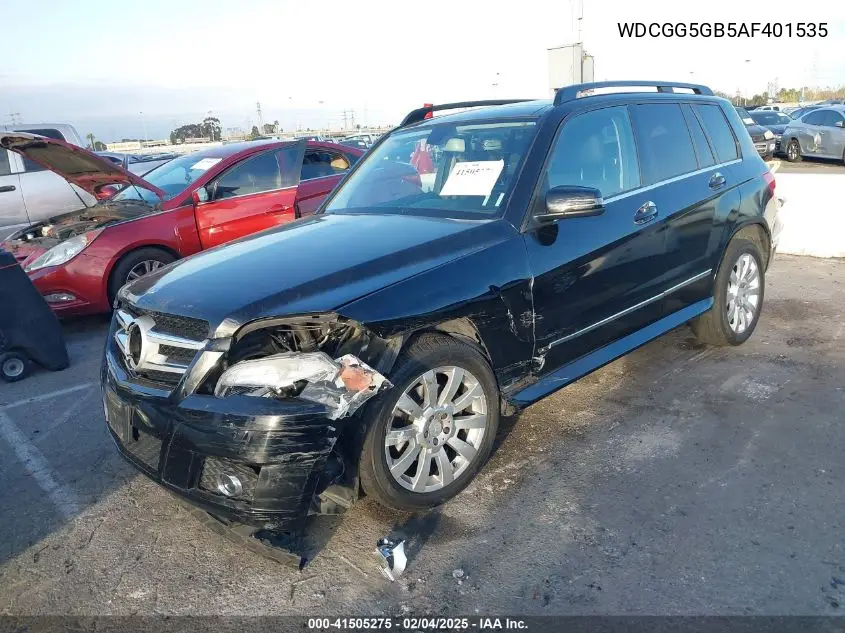 2010 Mercedes-Benz Glk 350 VIN: WDCGG5GB5AF401535 Lot: 41505275