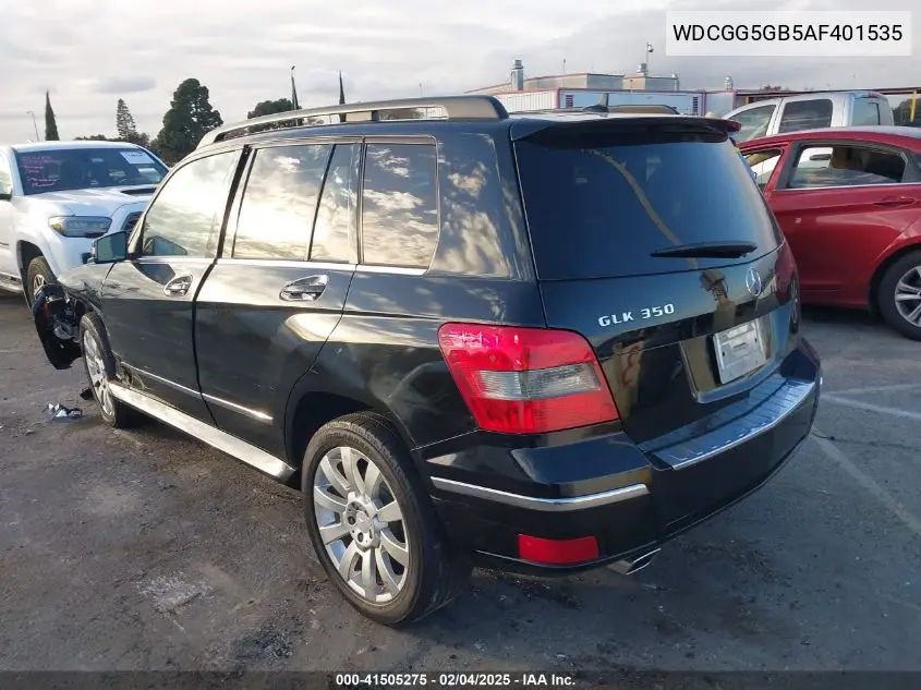 2010 Mercedes-Benz Glk 350 VIN: WDCGG5GB5AF401535 Lot: 41505275
