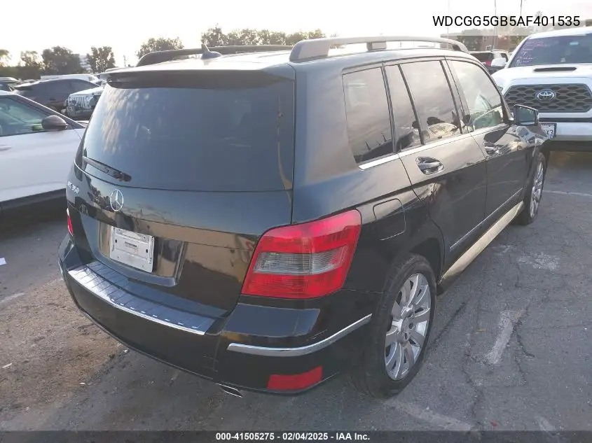 2010 Mercedes-Benz Glk 350 VIN: WDCGG5GB5AF401535 Lot: 41505275