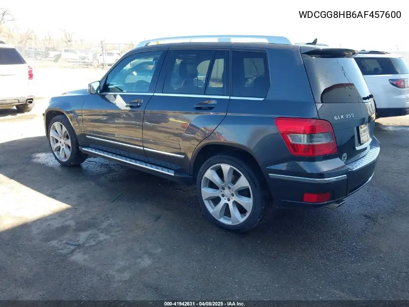 2010 Mercedes-Benz Glk 350 4Matic VIN: WDCGG8HB6AF457600 Lot: 41942631