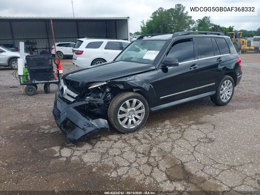 2010 Mercedes-Benz Glk 350 VIN: WDCGG5GB0AF368332 Lot: 42234742