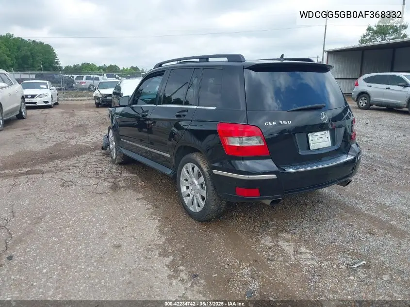 2010 Mercedes-Benz Glk 350 VIN: WDCGG5GB0AF368332 Lot: 42234742