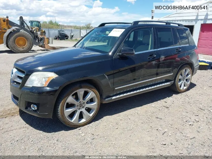 2010 Mercedes-Benz Glk 350 4Matic VIN: WDCGG8HB6AF400541 Lot: 42543874