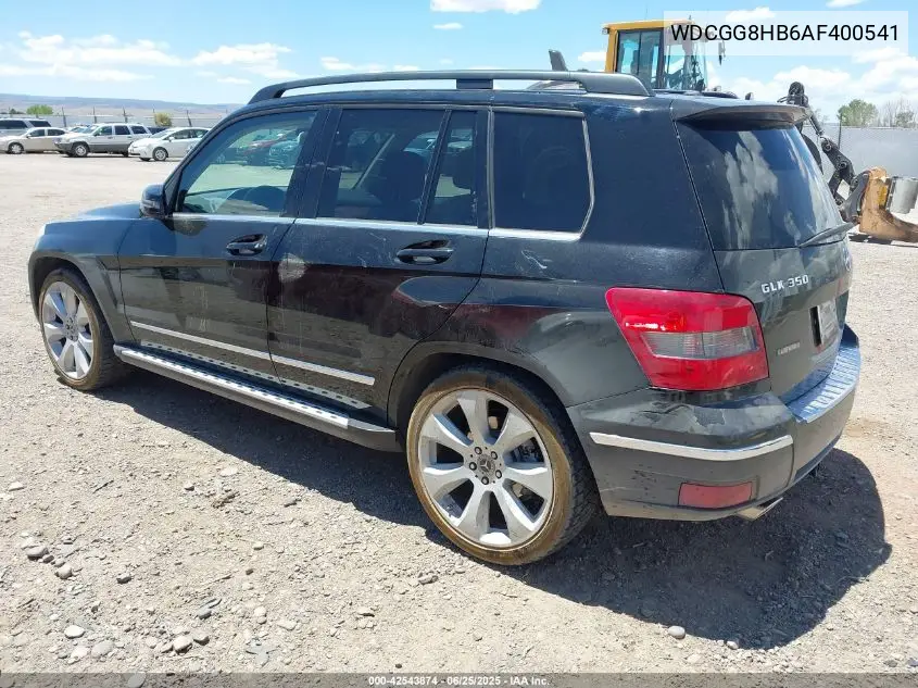 2010 Mercedes-Benz Glk 350 4Matic VIN: WDCGG8HB6AF400541 Lot: 42543874