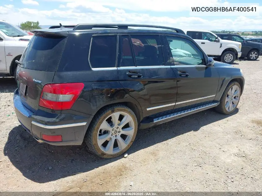 2010 Mercedes-Benz Glk 350 4Matic VIN: WDCGG8HB6AF400541 Lot: 42543874