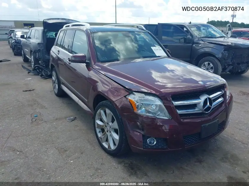 2010 Mercedes-Benz Glk 350 VIN: WDCGG5GB2AF370874 Lot: 42595380