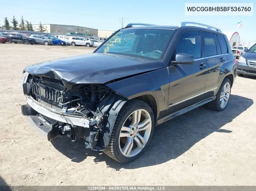 2011 Mercedes-Benz Glk 350 4Matic VIN: WDCGG8HB5BF536760 Lot: 12298294