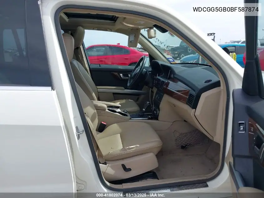 2011 Mercedes-Benz Glk 350 VIN: WDCGG5GB0BF587874 Lot: 41802074