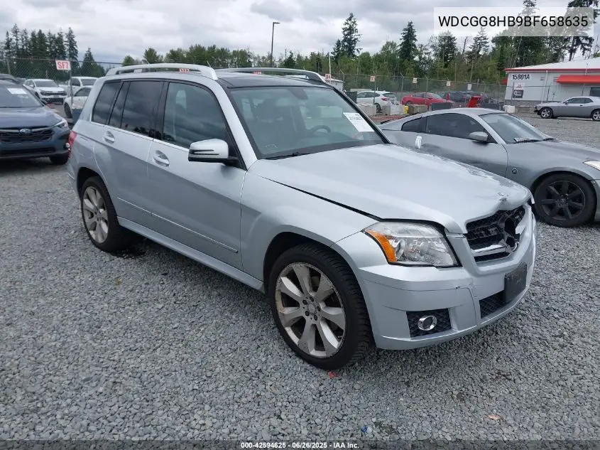 2011 Mercedes-Benz Glk 350 4Matic VIN: WDCGG8HB9BF658635 Lot: 42594625