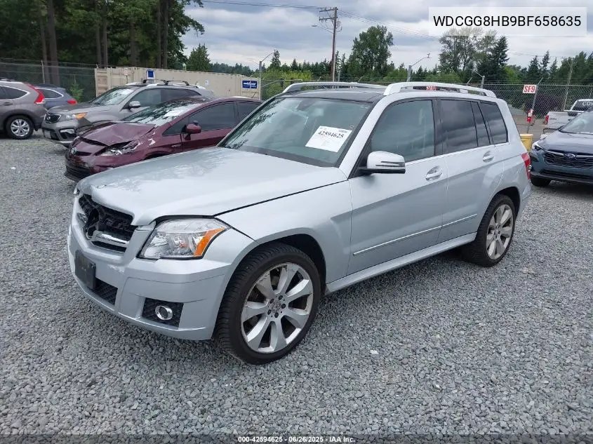 2011 Mercedes-Benz Glk 350 4Matic VIN: WDCGG8HB9BF658635 Lot: 42594625