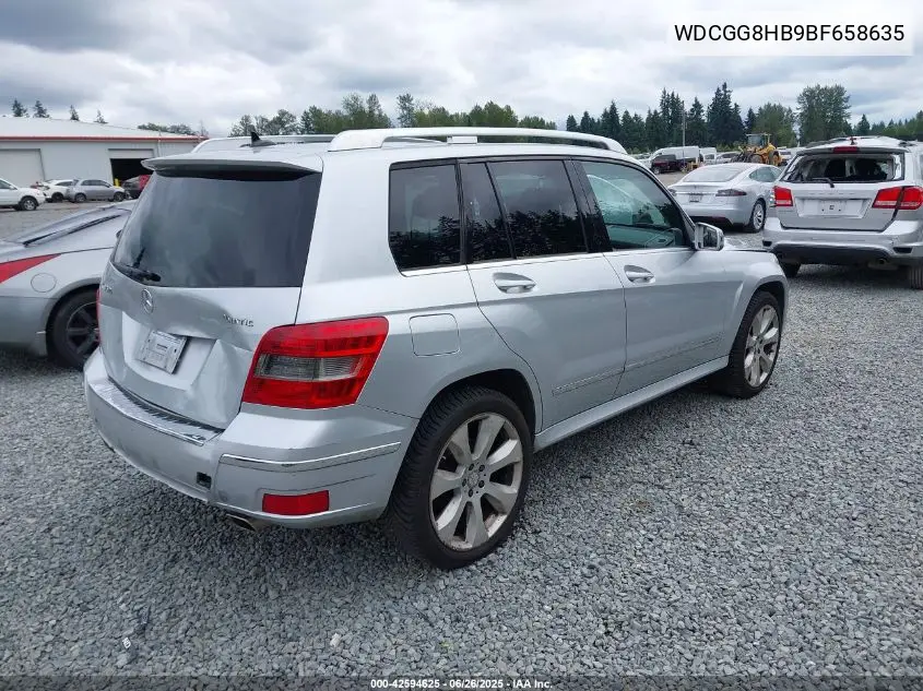 2011 Mercedes-Benz Glk 350 4Matic VIN: WDCGG8HB9BF658635 Lot: 42594625