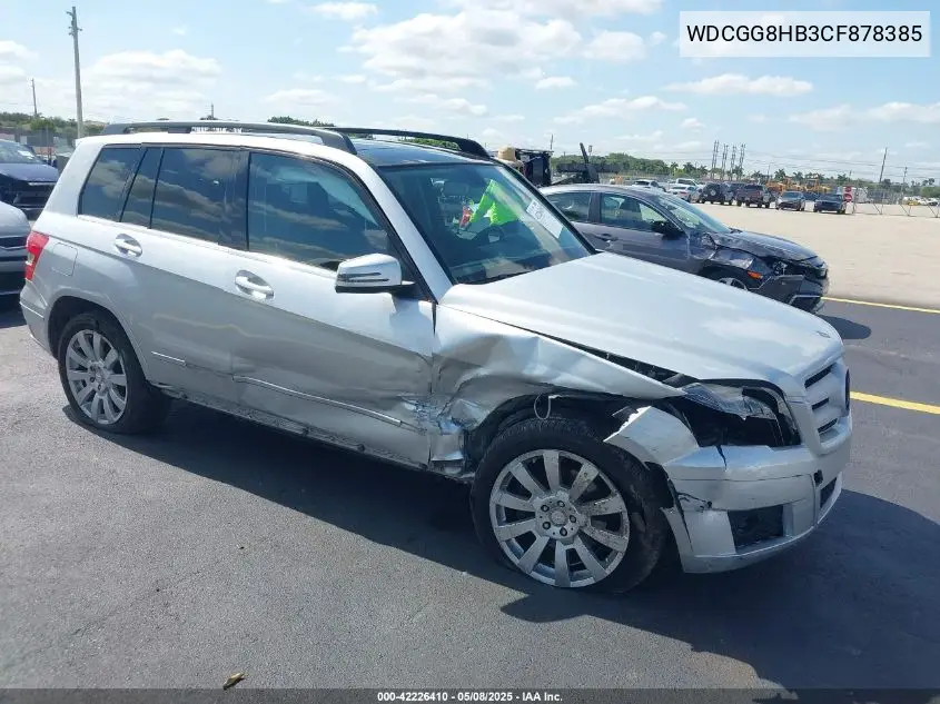 2012 Mercedes-Benz Glk 350 4Matic VIN: WDCGG8HB3CF878385 Lot: 42226410