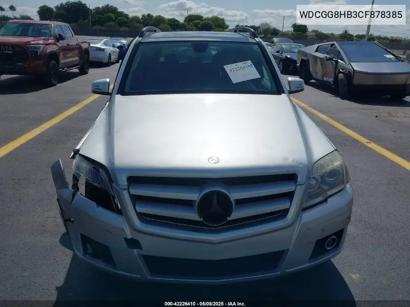 2012 Mercedes-Benz Glk 350 4Matic VIN: WDCGG8HB3CF878385 Lot: 42226410