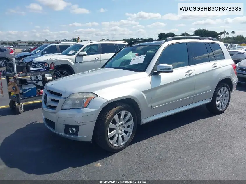 2012 Mercedes-Benz Glk 350 4Matic VIN: WDCGG8HB3CF878385 Lot: 42226410