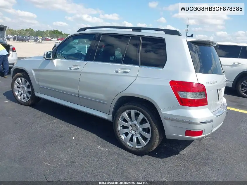 2012 Mercedes-Benz Glk 350 4Matic VIN: WDCGG8HB3CF878385 Lot: 42226410