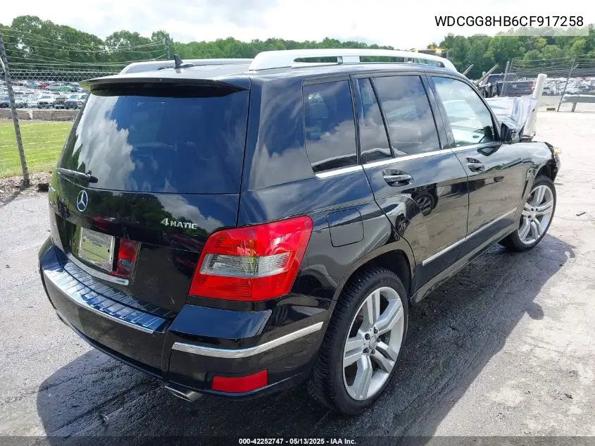 2012 Mercedes-Benz Glk 350 4Matic VIN: WDCGG8HB6CF917258 Lot: 42252747