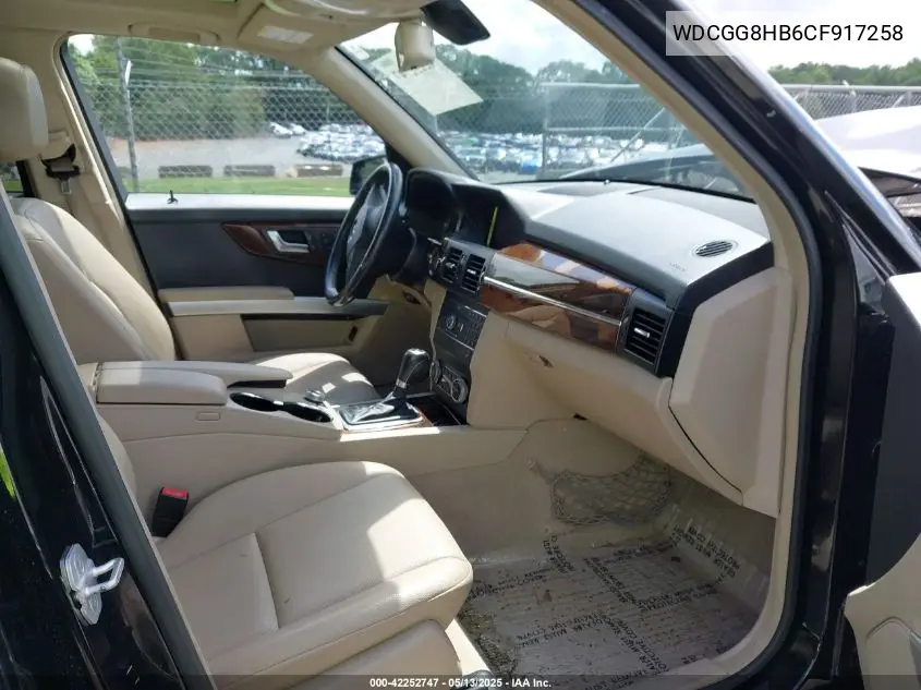 2012 Mercedes-Benz Glk 350 4Matic VIN: WDCGG8HB6CF917258 Lot: 42252747