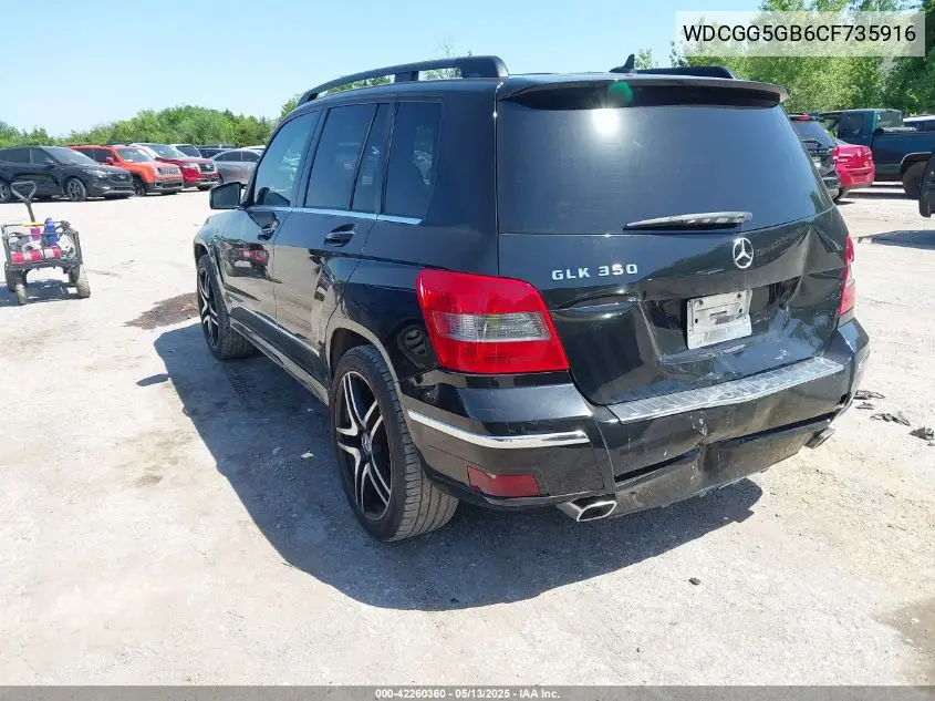2012 Mercedes-Benz Glk 350 VIN: WDCGG5GB6CF735916 Lot: 42260360