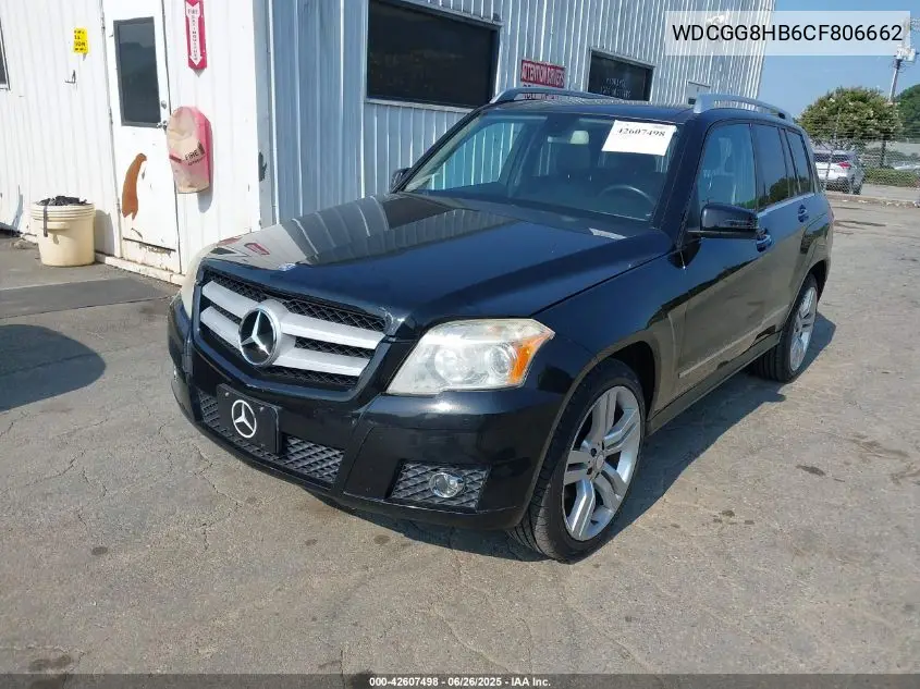 2012 Mercedes-Benz Glk 350 4Matic VIN: WDCGG8HB6CF806662 Lot: 42607498