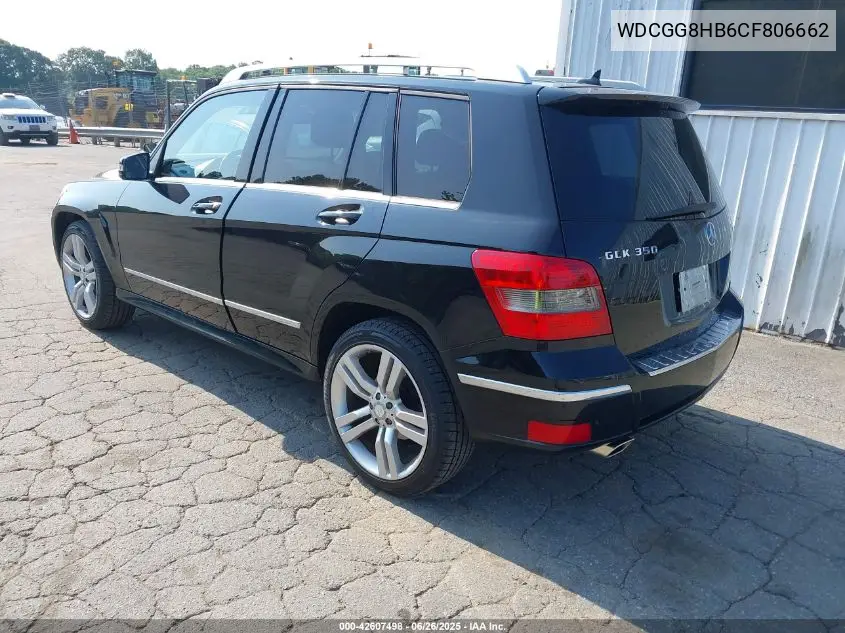 2012 Mercedes-Benz Glk 350 4Matic VIN: WDCGG8HB6CF806662 Lot: 42607498