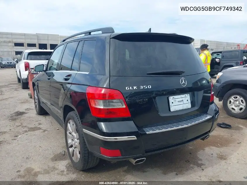 2012 Mercedes-Benz Glk 350 VIN: WDCGG5GB9CF749342 Lot: 42624980