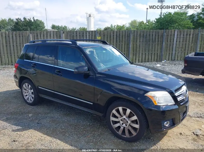 2012 Mercedes-Benz Glk 350 4Matic VIN: WDCGG8HB7CF798829 Lot: 42637681