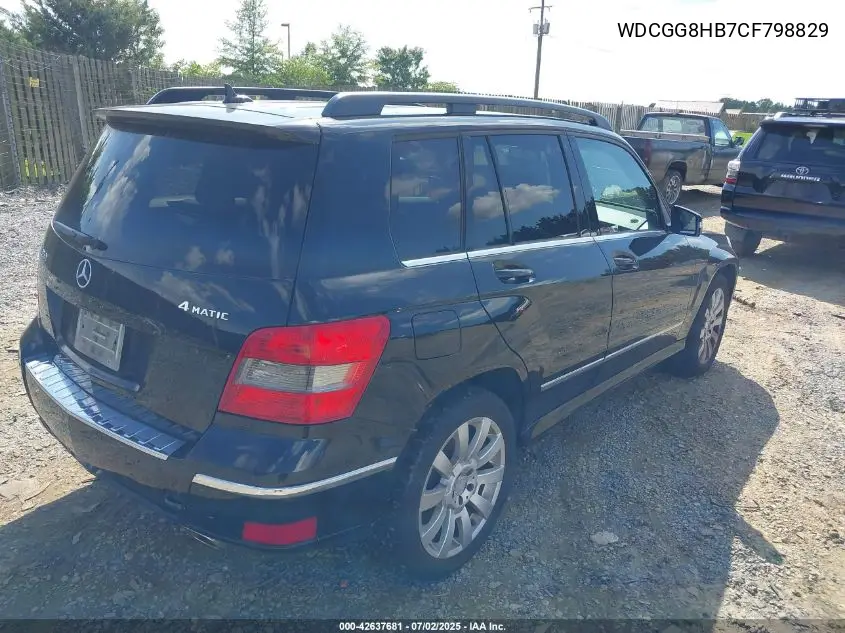 2012 Mercedes-Benz Glk 350 4Matic VIN: WDCGG8HB7CF798829 Lot: 42637681