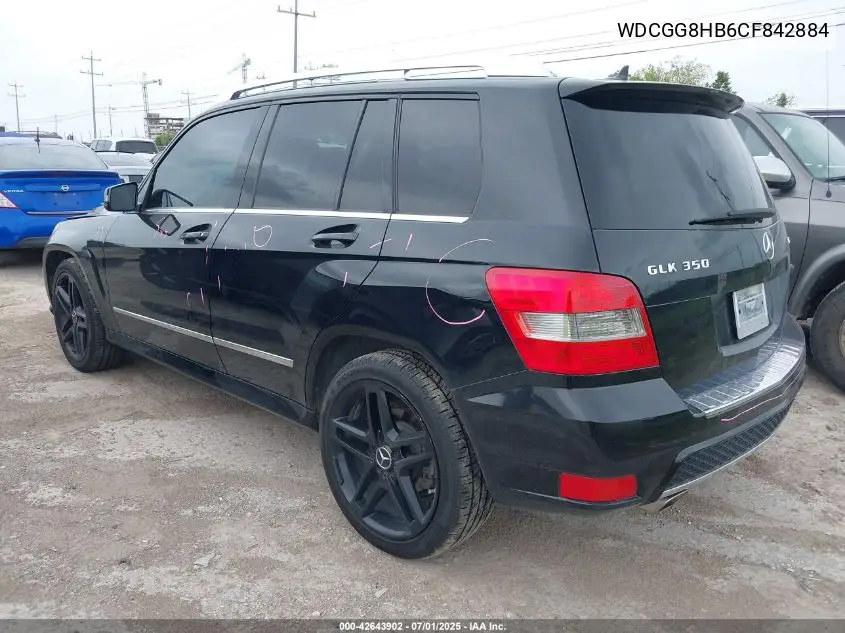 2012 Mercedes-Benz Glk 350 4Matic VIN: WDCGG8HB6CF842884 Lot: 42643902