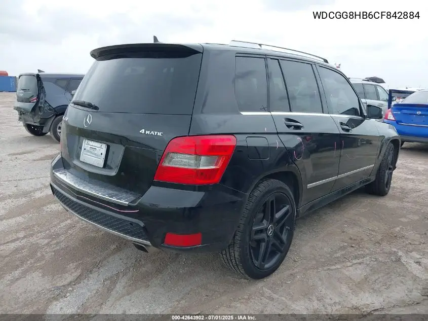 2012 Mercedes-Benz Glk 350 4Matic VIN: WDCGG8HB6CF842884 Lot: 42643902