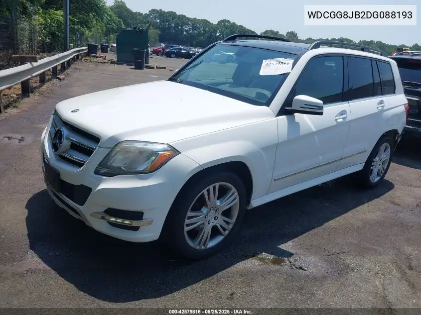 2013 Mercedes-Benz Glk 350 4Matic VIN: WDCGG8JB2DG088193 Lot: 42579816