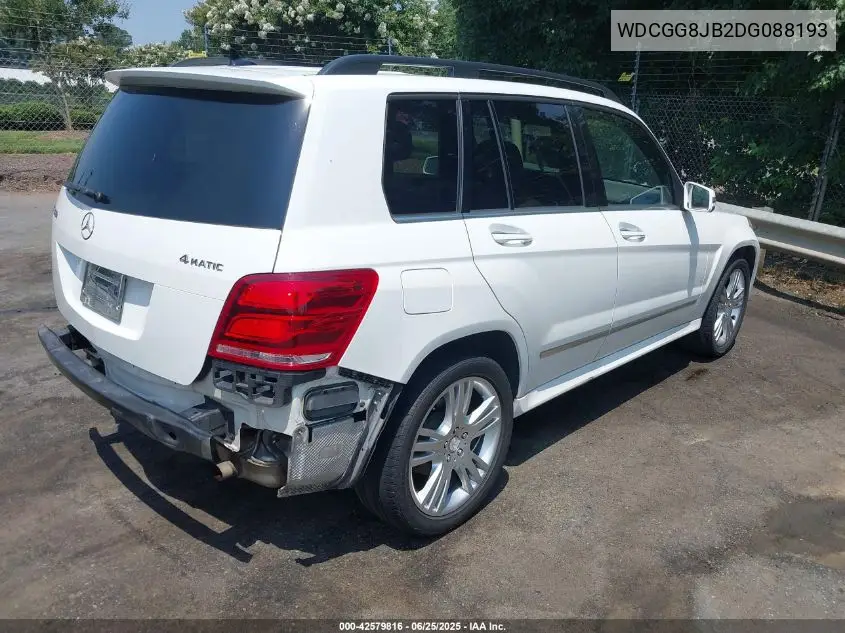 2013 Mercedes-Benz Glk 350 4Matic VIN: WDCGG8JB2DG088193 Lot: 42579816