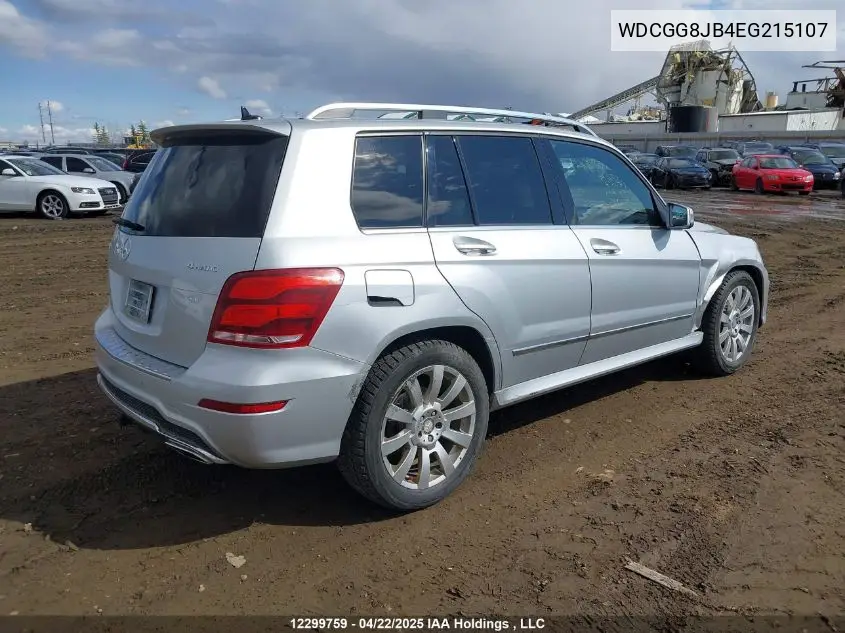 2014 Mercedes-Benz Glk 350 4Matic VIN: WDCGG8JB4EG215107 Lot: 12299759