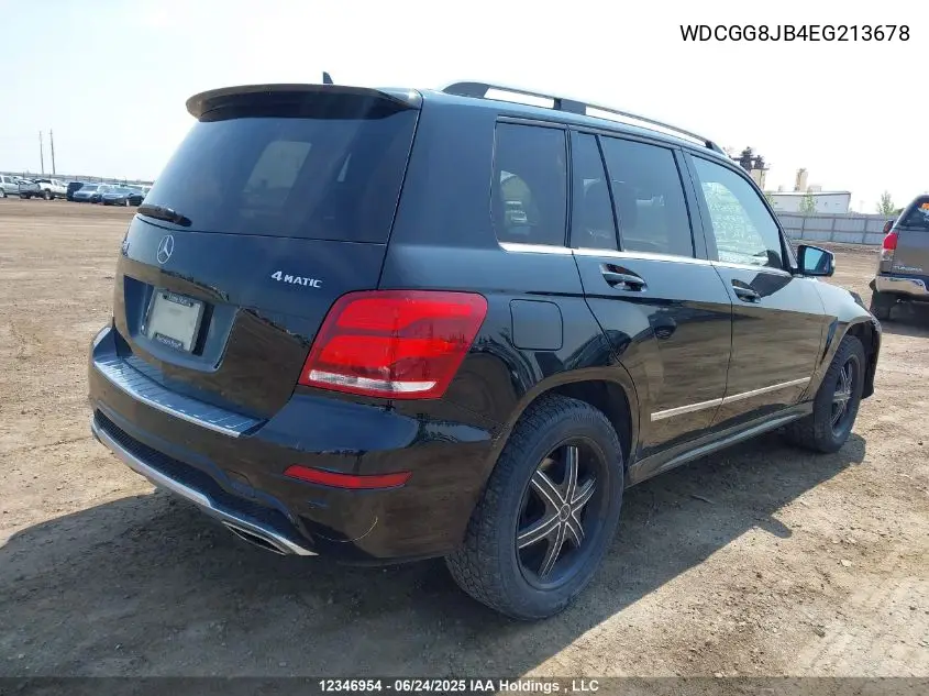 2014 Mercedes-Benz Glk 350 4Matic VIN: WDCGG8JB4EG213678 Lot: 12346954