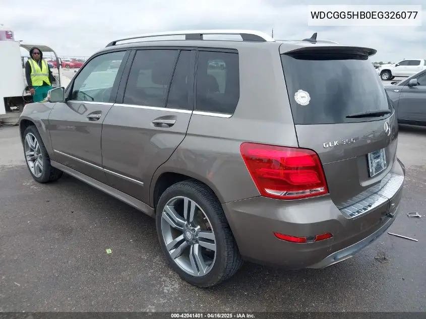 2014 Mercedes-Benz Glk 350 VIN: WDCGG5HB0EG326077 Lot: 42041401