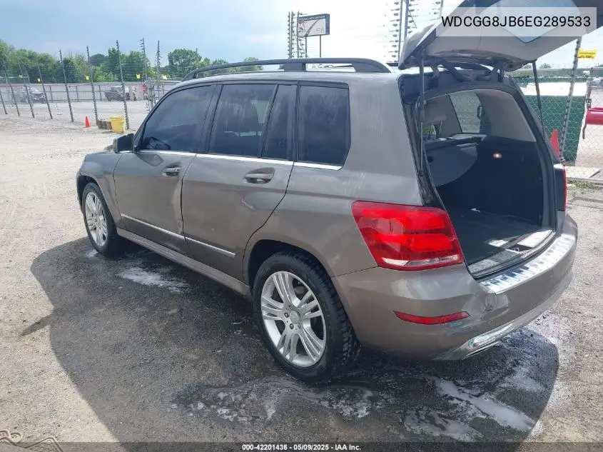 2014 Mercedes-Benz Glk 350 4Matic VIN: WDCGG8JB6EG289533 Lot: 42201436