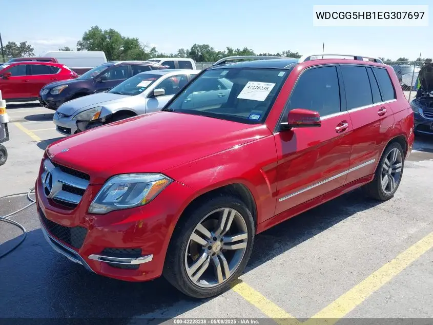 2014 Mercedes-Benz Glk 350 VIN: WDCGG5HB1EG307697 Lot: 42228238