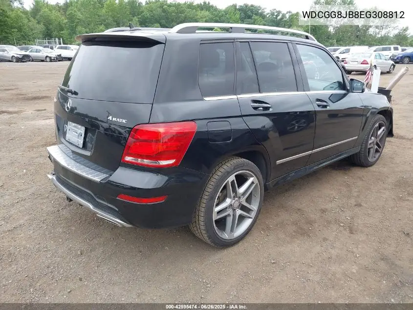 2014 Mercedes-Benz Glk 350 4Matic VIN: WDCGG8JB8EG308812 Lot: 42595474