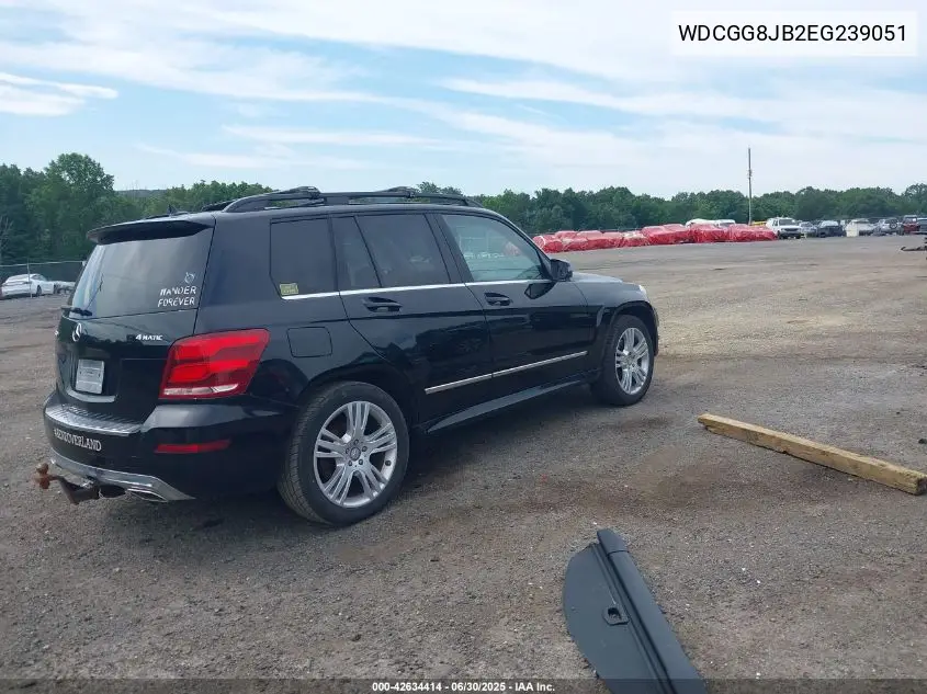 2014 Mercedes-Benz Glk 350 4Matic VIN: WDCGG8JB2EG239051 Lot: 42634414