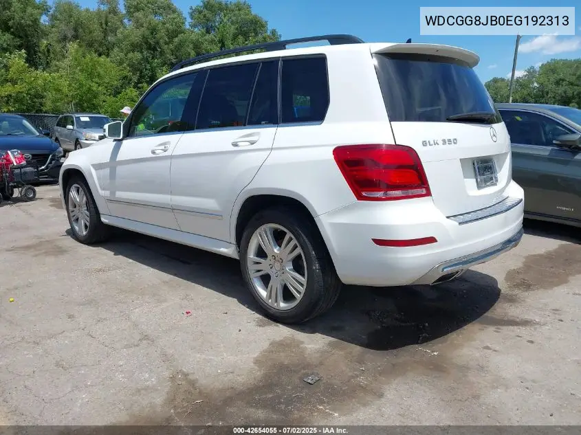 2014 Mercedes-Benz Glk 350 4Matic VIN: WDCGG8JB0EG192313 Lot: 42654055