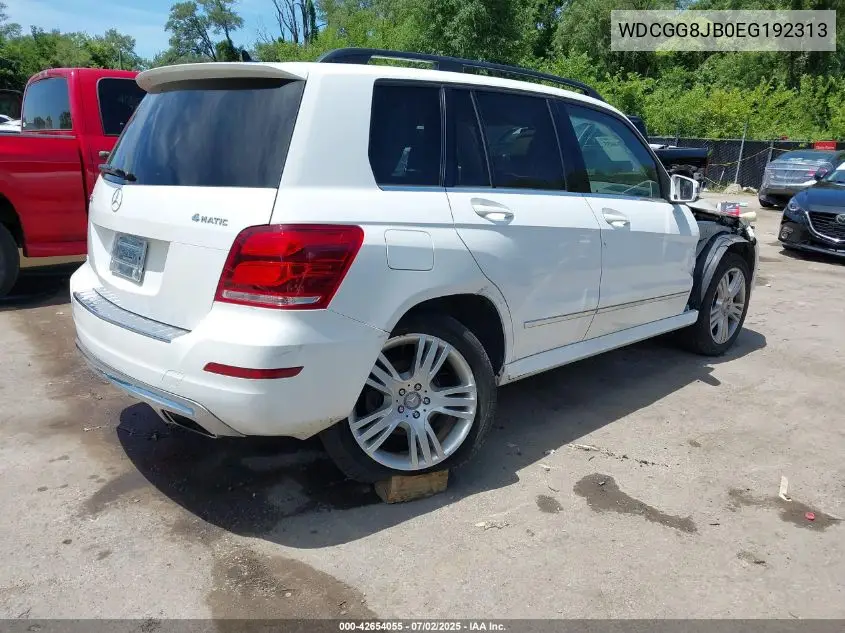 2014 Mercedes-Benz Glk 350 4Matic VIN: WDCGG8JB0EG192313 Lot: 42654055