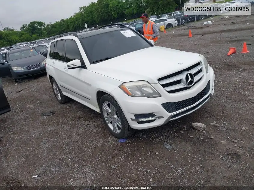 2015 Mercedes-Benz Glk 350 VIN: WDCGG5HB5FG338985 Lot: 42221449