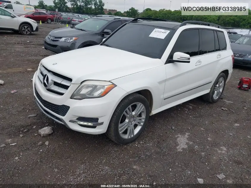 2015 Mercedes-Benz Glk 350 VIN: WDCGG5HB5FG338985 Lot: 42221449