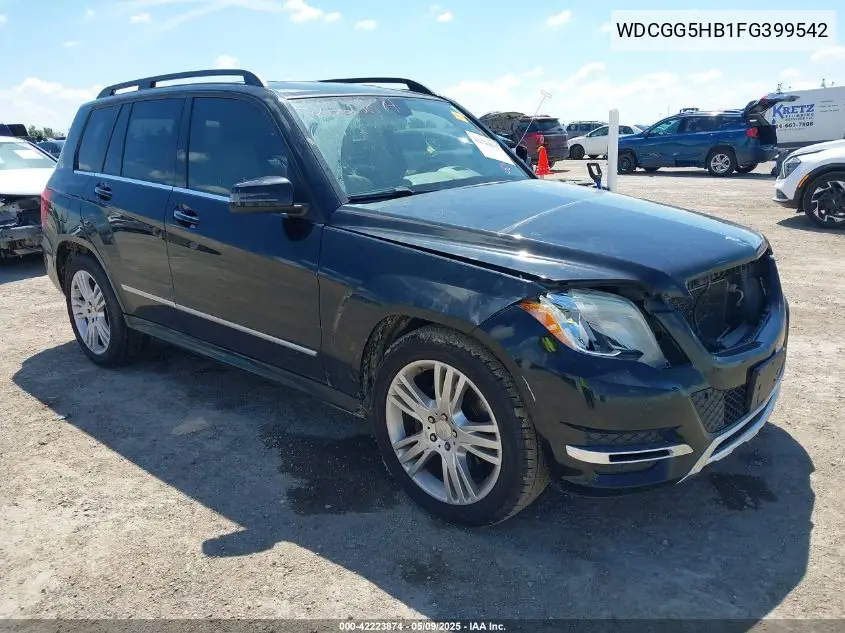 2015 Mercedes-Benz Glk 350 VIN: WDCGG5HB1FG399542 Lot: 42223874